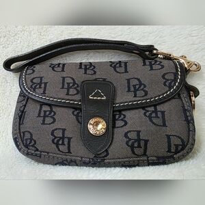 Dooney & Bourke Black and Gray Clutch
